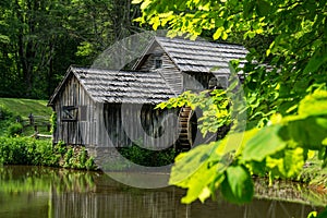 Springtime View at Mabry Mill, Blue Ridge Parkway